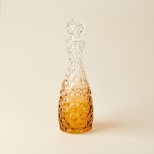 Alegre Glass Iris Kapaklı Karaf - Amber - 1 Lt