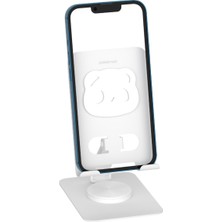 Polosmart PSM145 Telefon Tablet Standı 360° Ayarlanabilir 1000G Taşıma Kapasiteli Beyaz