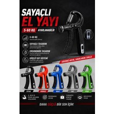 Nisibis Home Sayaçlı Ayarlanabilir El Yayı 5-60 Kg | El Bilek Parmak Ön Kol Kas Güçlendirici Egzersiz Aleti
