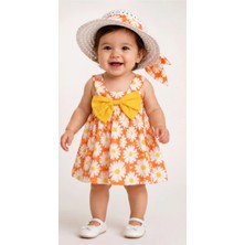 By Murat Baby By Murat Bebe Şapkalı Yazlık Kız Bebek Elbise