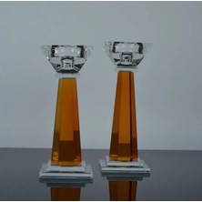 Miarik Design Dekoratif 2li Kristal Şamdan Mumluk