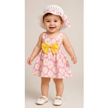 By Murat Baby By Murat Bebe Şapkalı Yazlık Kız Bebek Elbise