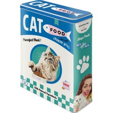 Nostalgic Art Cat Food Metal Saklama Kutusu 4 L