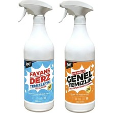 Poxy Çok Amaçlı Genel Temizlik Leke Çözücü 1 Lt & Fayans Derz Temizleyici 1 Lt