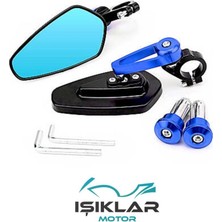 Hsb Sym GTS250 Evo Motosiklet Gidon Ayna Mavi GA0722