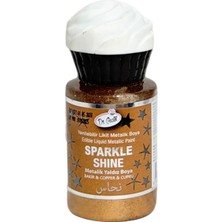 Dr. Gusto Sparkle Sıvı Metalik Boya Bakır Yenilebilir Pasta ve Tatlı Dekor Boyası