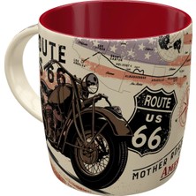 Nostalgic Art Route 66 - Bike Map Seramik Kupa 330 ml