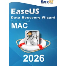 Easeus Data Recovery Wizard Pro 2026 (Mac) - 1 Mac 1 Yıl Orijinal Resmi Site Kodu
