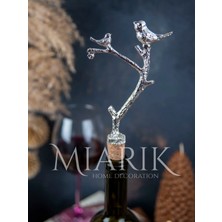 Miarik Design Dalda Kuş Şışe Mantar , Şarap Mantarı , Şarap Tıpası , Yagdanlık Tıpası , Yagdanlık Mantarı