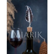 Miarik Design Yaprak Şışe Mantar , Şarap Mantarı , Şarap Tıpası , Yagdanlık Tıpası , Yagdanlık Mantarı