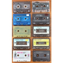 Raks 10 Adet Türkçe Arabesk Kaset (Kartonet Kapak Yoktur Fotoğraftaki Kasetler Gönderilecektir)