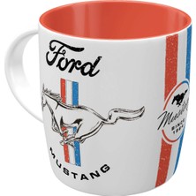 Nostalgic Art Ford Mustang - Horse & Stripes Logo Seramik Kupa 330 ml