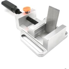 Depolife Kalıpcı Matkap Mengenesi Düz Çeneli 70mm Sarı Alüminyum Gövde ile Çok Amaçlı Kullanım