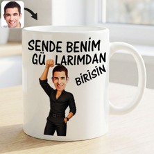 Bk Gift Kişiye Özel Sende Benim Günahlarımdan Birisin Karikatürlü Beyaz Kupa Bardak -6, Arkadaşa Hediye, Eğlenceli Hediye