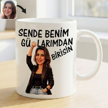Bk Gift Kişiye Özel Sende Benim Günahlarımdan Birisin Karikatürlü Beyaz Kupa Bardak -1, Arkadaşa Hediye, Eğlenceli Hediye