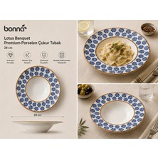 Bonna Lotus Banquet Çukur Tabak 28CM 400 cc