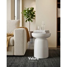 Velura Home & Living Fargo Mantar Yan Sehpa - Beyaz