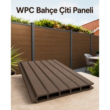 Fixer DECK-ER Wpc Bahçe Çiti Panel - 160 x 18 x 1500 mm - Suya Dayanıklı, Uv Korumalı, Bakım Gerektirmeyen Kompozit Çit Sistemi