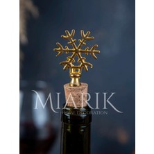 Miarik Design Kar Tanesı Şışe Mantar , Şarap Mantarı , Şarap Tıpası , Yagdanlık Tıpası , Yagdanlık Mantarı