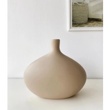 Miarik Design Dekoratif Seramik Yayvan Vazo