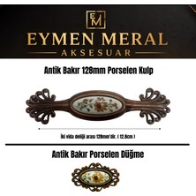 Eymen Meral Aksesuar Antik Bakır Porselen Düğme (Montaj Vidaları Dahildir. ) Sert ve Ağır Malzemeden Üretilmiştir. Çekmece Düğmesi