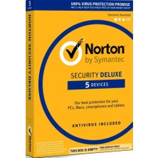 Norton Security Deluxe (Win/MAC/İOS/Android) - 5 Cihaz 90 Gün Norton KEY+Hesap