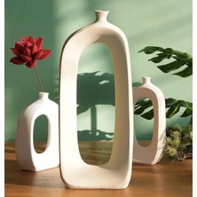 Miarik Design Dekoratif 3lu Seramik Vazo