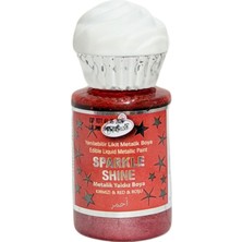 Dr. Gusto Sparkle Sıvı Metalik Boya Kırmızı Yenilebilir Pasta ve Tatlı Dekor Boyası