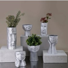 Miarik Design Kafa Seramik Dekoratif Vazo