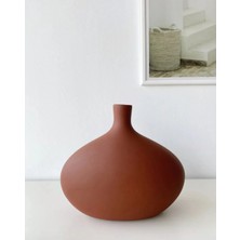 Miarik Design Dekoratif Seramik Yayvan Vazo