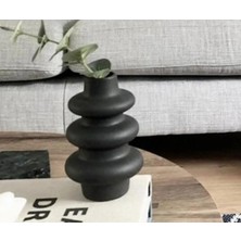 Miarik Design Dekoratif Seramik Iskandinav Tirtik Vazo Set