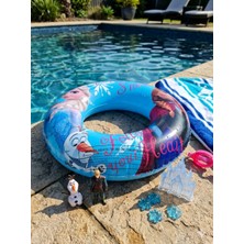 Lutara 50 cm 1-4 Yaş Figürlü Desenli Çocuk Simidi Deniz Havuz Yaz Güneş Bebek Çocuk