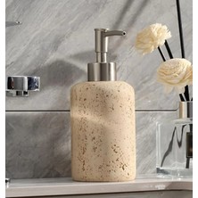 Miarik Design Traverten Mermer Sıvı Sabunluk