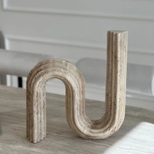 Miarik Design Nordic-Yılan Desen Traverten Aksesuar