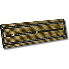 Gollum Teknoloji 5.2X17.2 cm Siyah Breadboard Tip Çift Taraflı Delikli Pertinaks Plaket - Altın Kaplama Enıg Yüzeyli Fr4 Perfboard Protoboard - 1.2mm Delik Çaplı Kalıcı Devre Taşıma Kartı