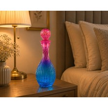 Glore cam Karaf Sürahi  Pembe Turkuaz