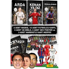 Parodi Yayınları Arda, Kenan, Ronaldinho Futbolcu Kitabı - 3D Biblo, 12LI Kart, Dev Poster, Hareketli Kart, Hediyeli