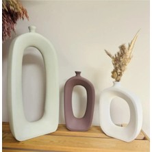 Miarik Design Dekoratif 3lu Seramik Vazo