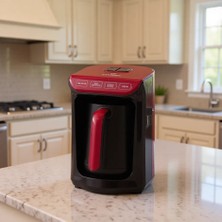 Emsan Közde Türk Kahve Makinesi Cherry Red 5 Fincan Kapasiteli