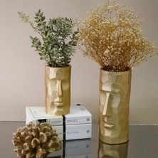 Miarik Design Kafa Seramik Dekoratif Vazo