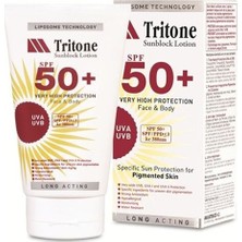 Tritone Spf 50+ Hassas Ciltler İçin Güneş Koruyucu Losyon 150 ml UVA UVB Koruma Sağlar