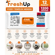 Fresh Up Freshup Yüzey Temizlik Mendili 12 Adet 100'LÜ 1200 Yaprak