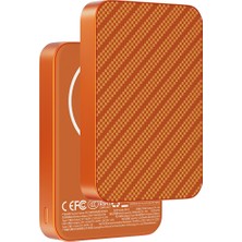 Keephone PB51 Brendy Karbon Kevlar 10.000 Mah 20W Type-C ve 15W Kablosuz Şarj Destekli Magsafe Powerbank