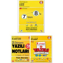 Tonguç Akademi 7'den 8'e Hazırlık Kitabı ve 8. Sınıf 2. Dönem Yazılı Not. ve 2.dönem Yazılı Denemeleri