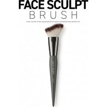 Alix Avien Yüz Hattı Şekillendirici Fırça - Kontür, Bronzer ve Allık Uygulama Fırçası - Face Sculpt Brush