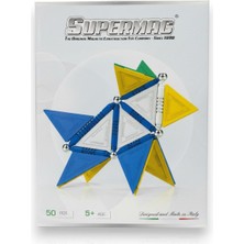 Super Mag SUPERMAG 50 PARÇA YAPI VE GEOMETRİ SETİ- STEM EĞİTİCİ MANYETİK OYUNCAK