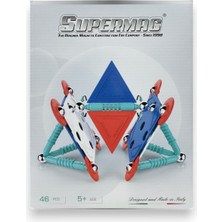 Super Mag SUPERMAG 46 PARÇA MANYETİK YAPI VE GEOMETRİ SETİ- STEM EĞİTİCİ MANYETİK OYUNCAK