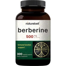 Naturebell Berberine 500MG - 300 Capsules