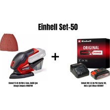 Einhell Set-50 (Einhell Te-Os 18/150 Li Solo, Akülü Çok Amaçlı Zımpara+Einhell 18V 2,5 Ah Pxc Starter Kit, Akü & Şarj Cihazı)
