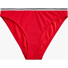 Koton Renk Kontrastlı Kroşe Detaylı Bikini Altı